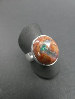 Feueropal Ring (Größe 53)